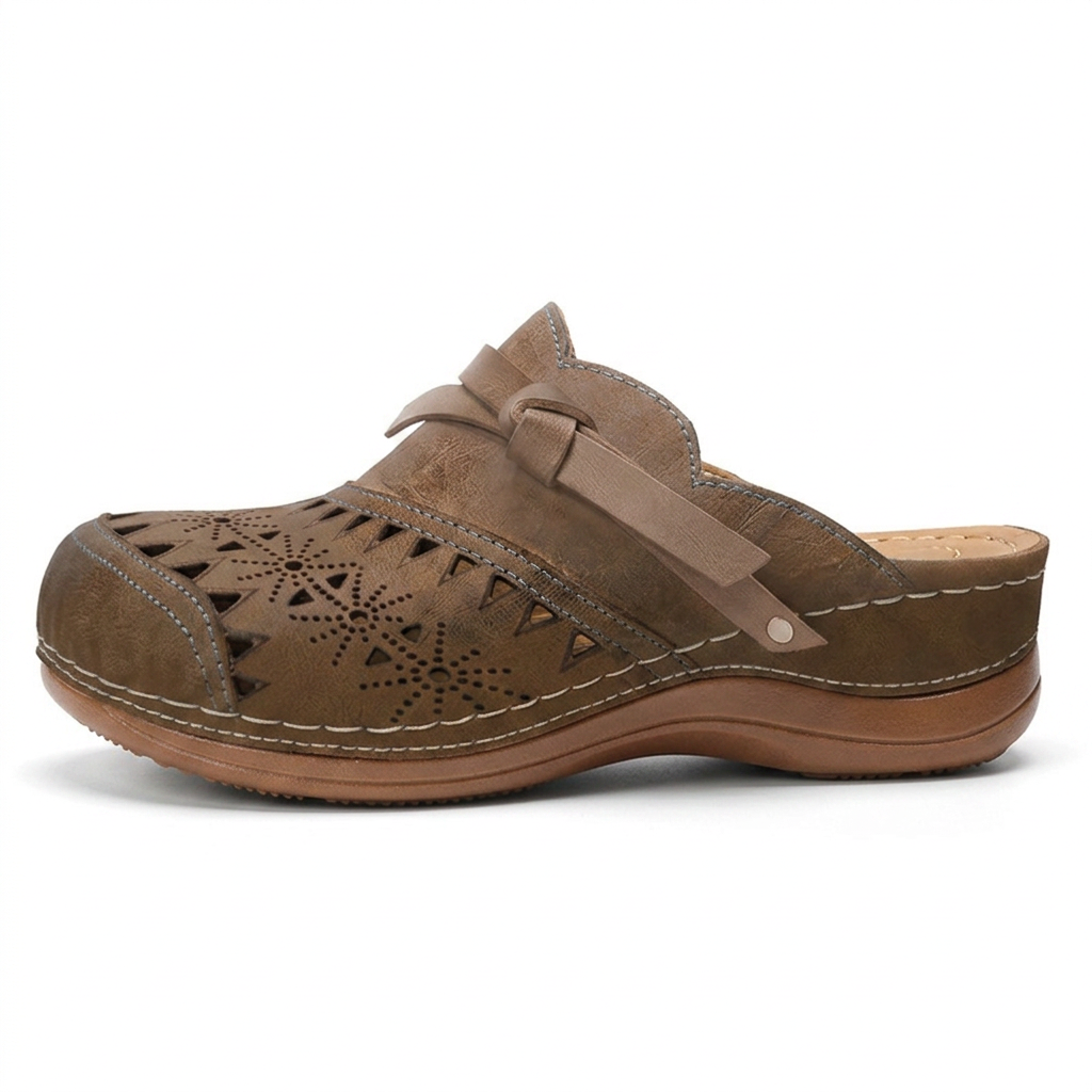 Rosalie — Klomp met laser-cut detail en strik