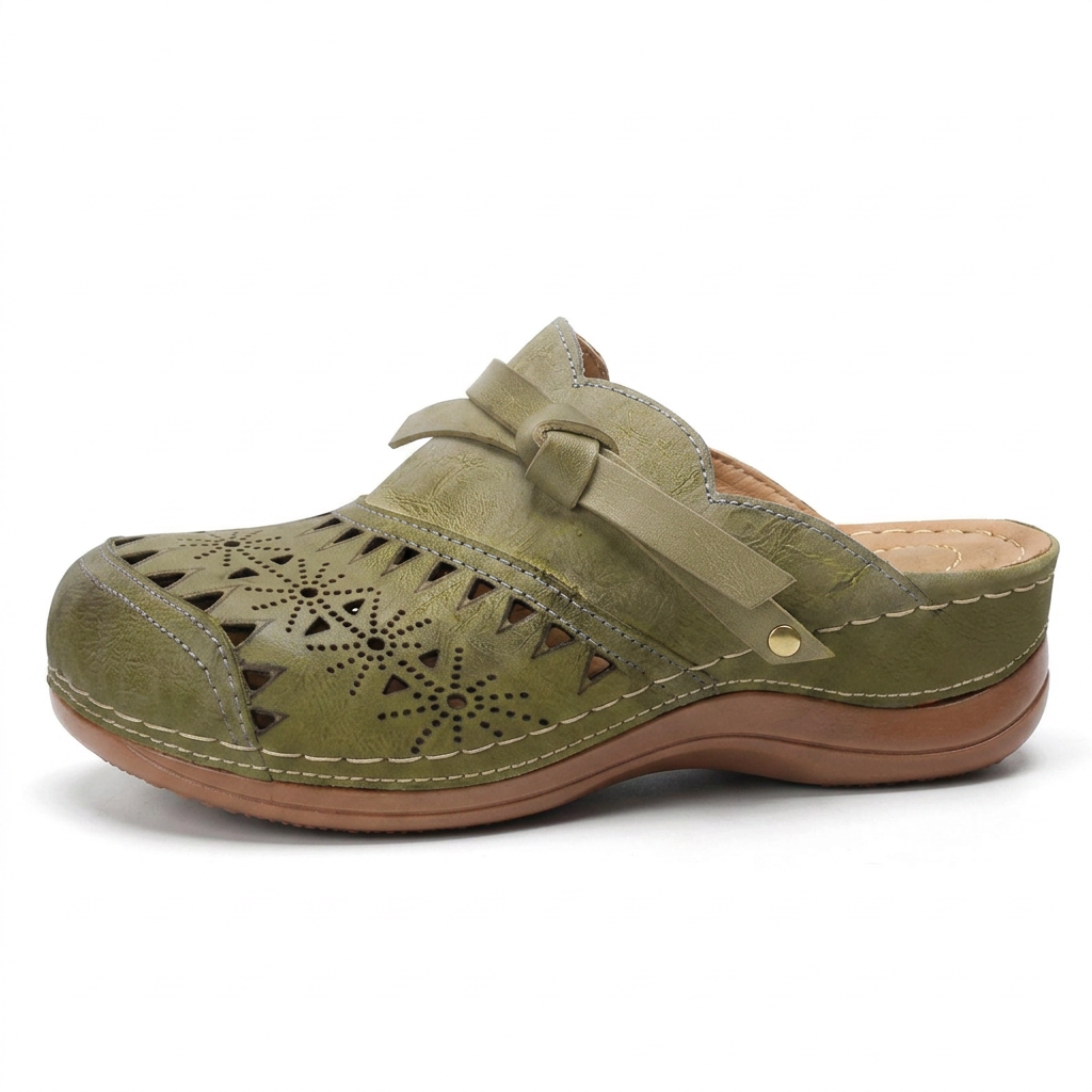 Rosalie — Klomp met laser-cut detail en strik