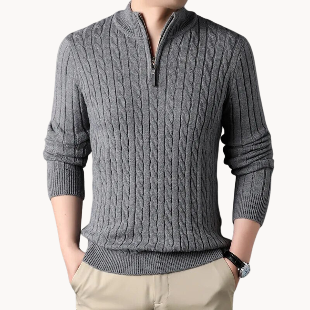 Rory zip neck sweater | SYVEN