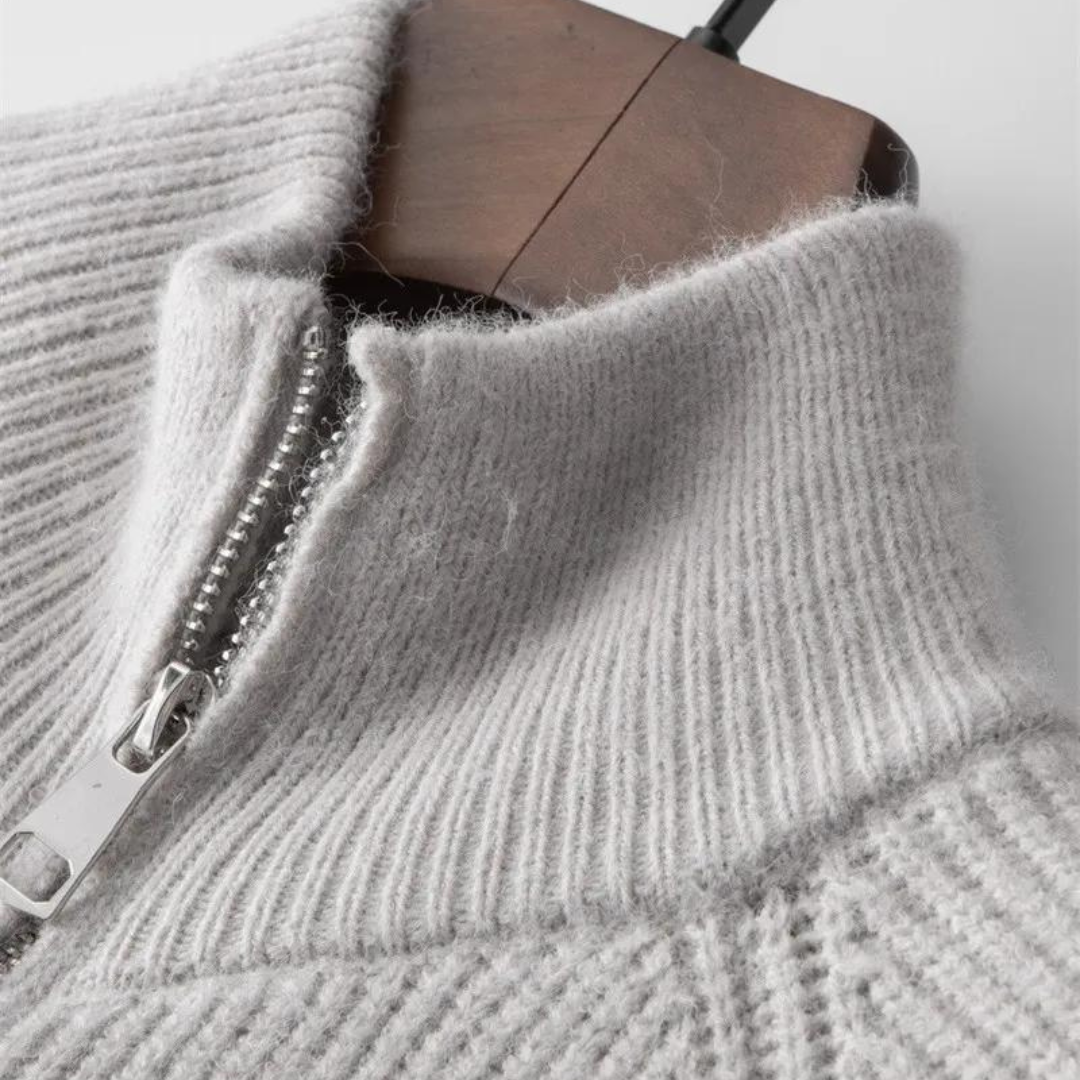 Colton cashmere zip sweater | SYVEN