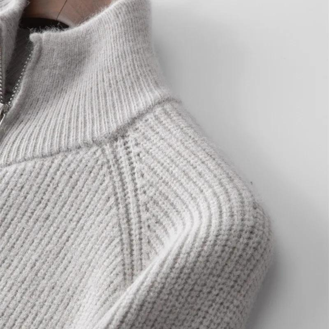 Colton cashmere zip sweater | SYVEN