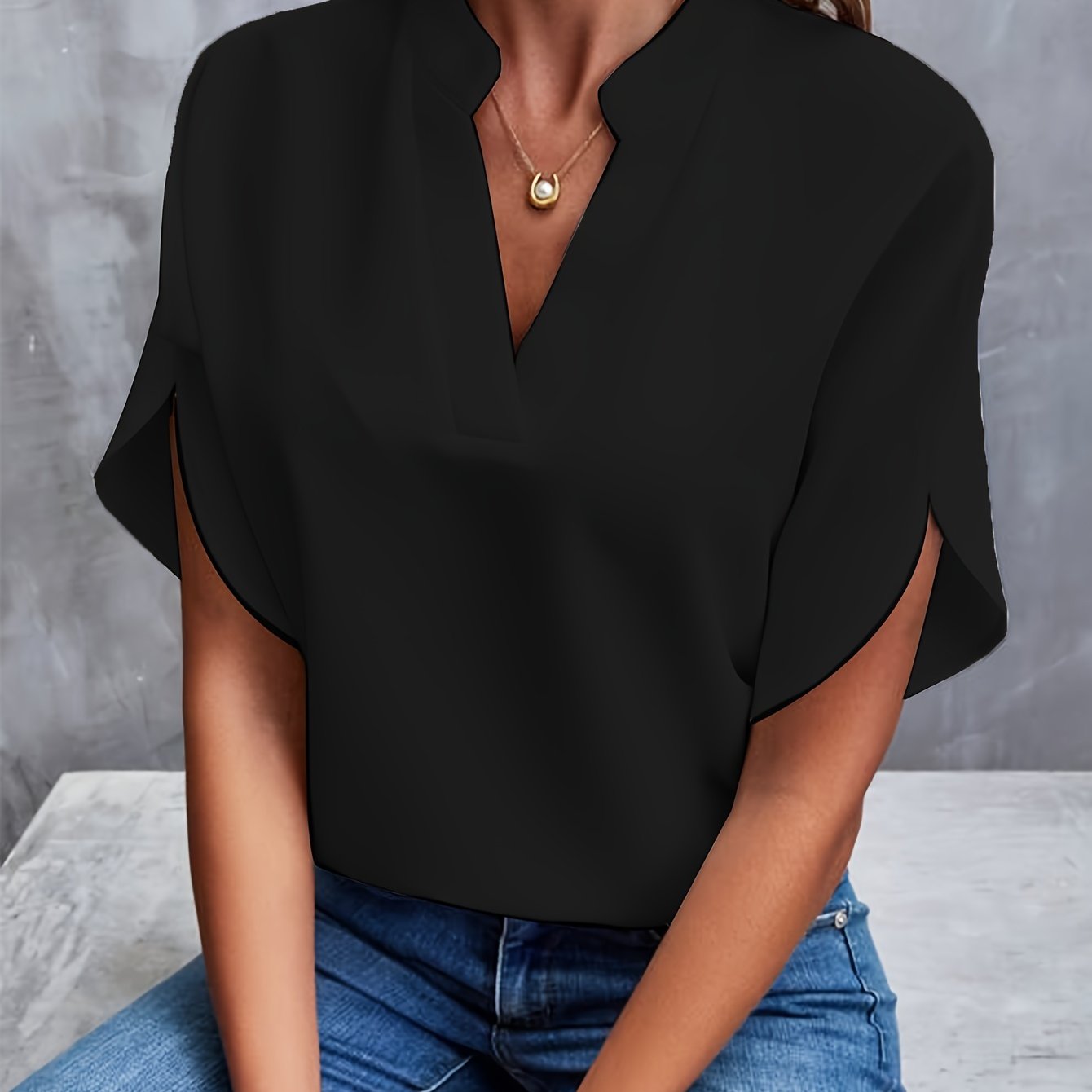 Blouse with wide sleeves Beth | QYVEN