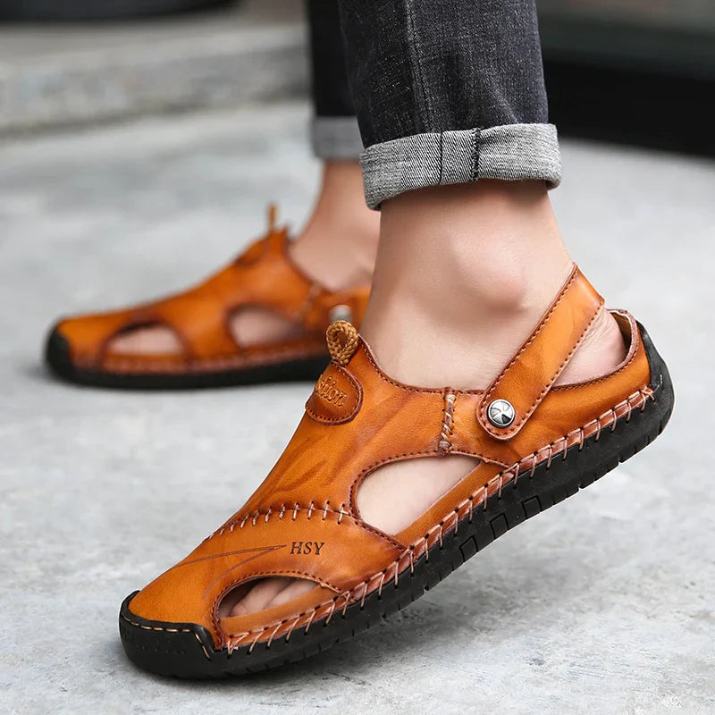 Qyven | Orthopedic Leather Sandals