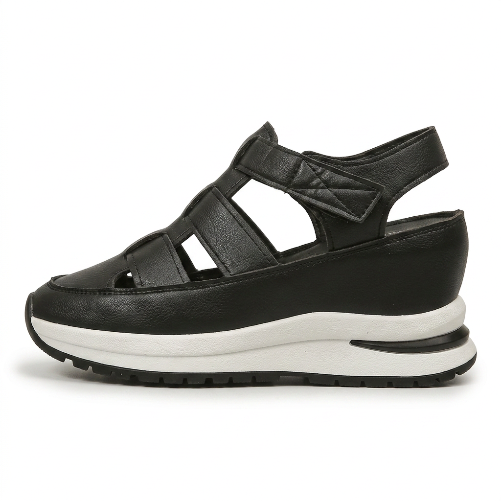 StrapLift — Plateau-sneaker met klittenbandsluiting