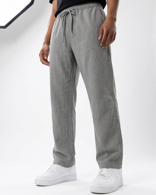 FlowEase — Wijd uitlopende broek met elastische tailleband en trekkoord