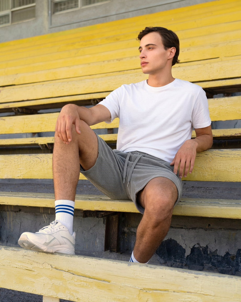 Ridgeline — Corduroy Cargoshort voor heren