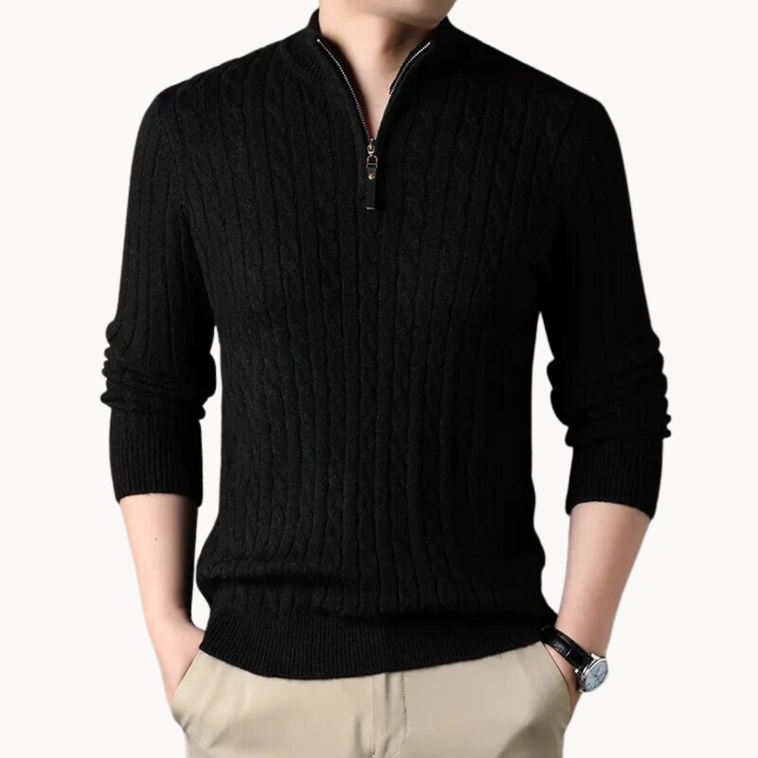 Rory zip neck sweater | SYVEN