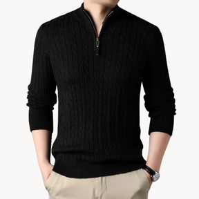 Rory zip neck sweater | QYVEN