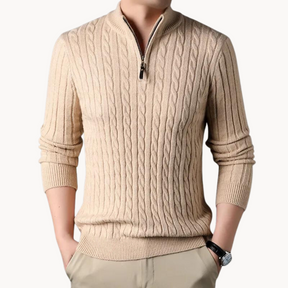 Rory zip neck sweater | QYVEN