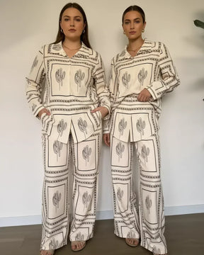 Conjunto de tricoline de algodão para uma elegância sem esforço - Tucson™