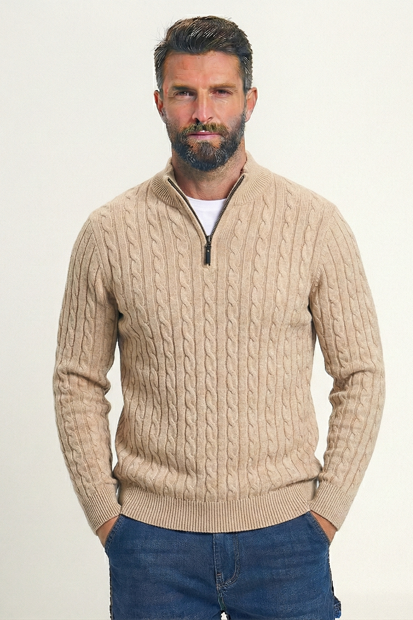 Rory zip neck sweater | SYVEN