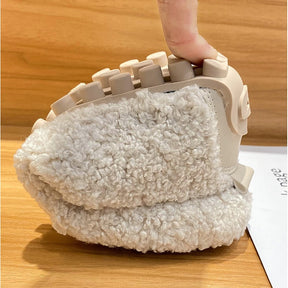 Arielle pluche mocassins met antislipzolen | QYVEN