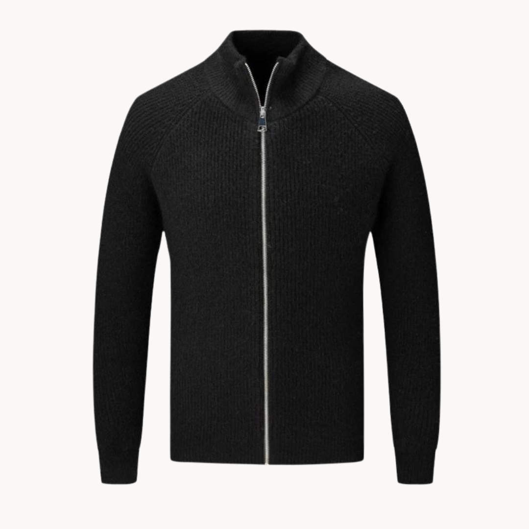 Colton cashmere zip sweater | QYVEN