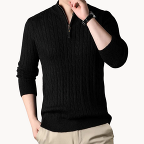 Rory zip neck sweater | QYVEN