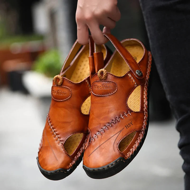 Qyven | Orthopedic Leather Sandals