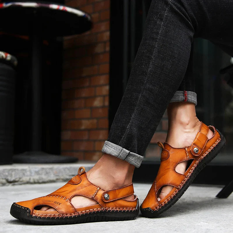 Qyven | Orthopedic Leather Sandals